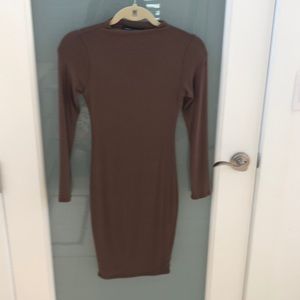 Naked Wardrobe L/S  fitted dress